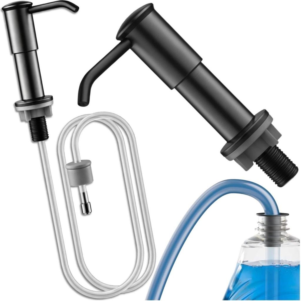 Dispenser di sapone per piano di lavoro con tubo flessibile Immagine del prodotto 