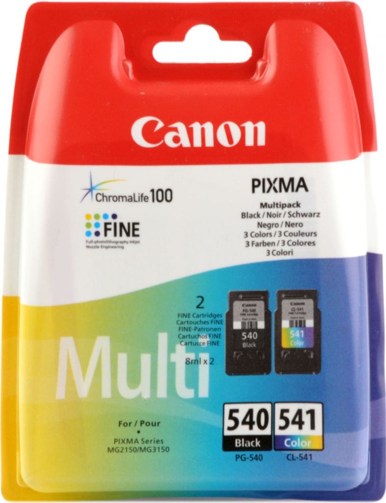 Canon PG-540 / CL-541, Czarny, Cyjan, Purpurowy, Żółty, 2 Zdjęcie produktu 