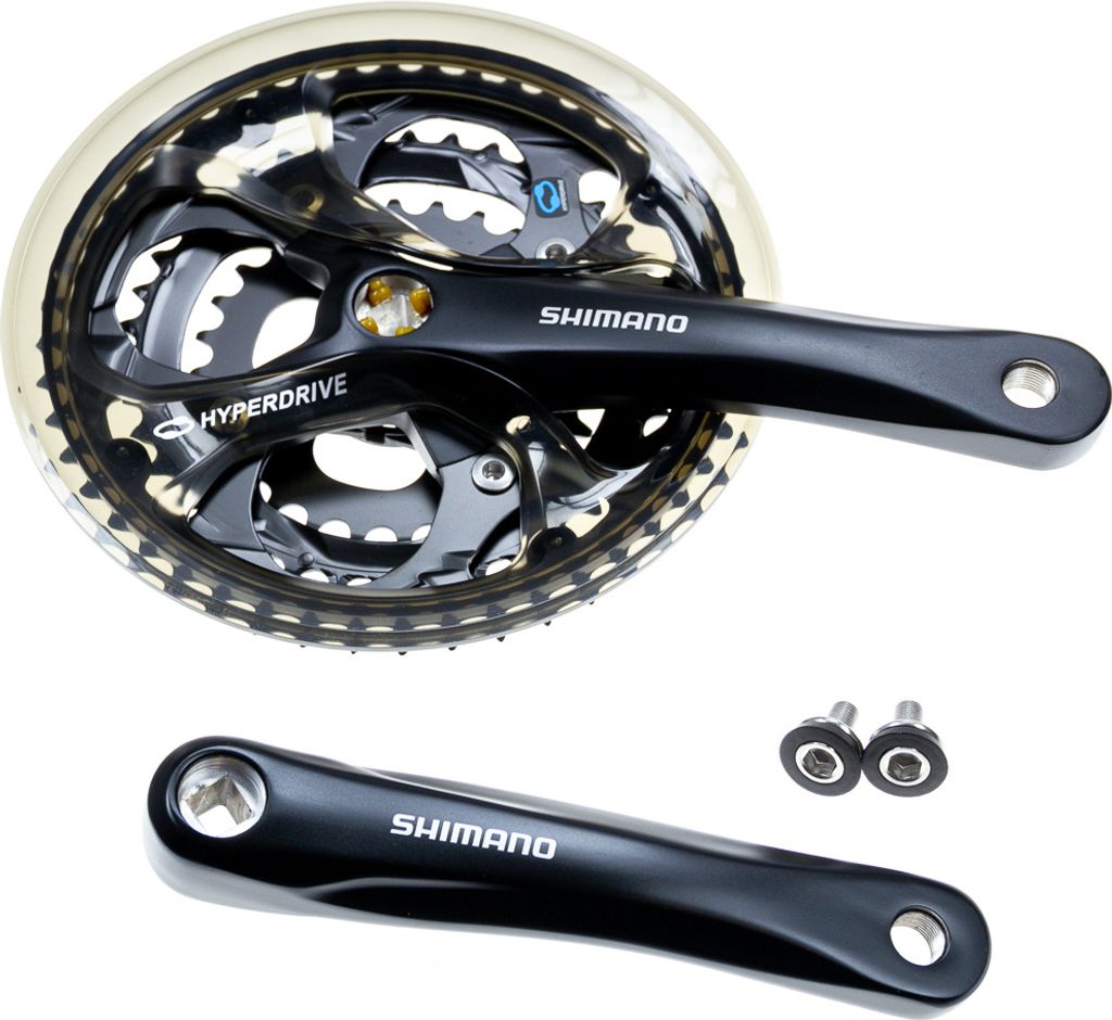 SHIMANO Kurbeln und Kettenblätter - ACERA M361 170mm 48/38/28 - Schwarz