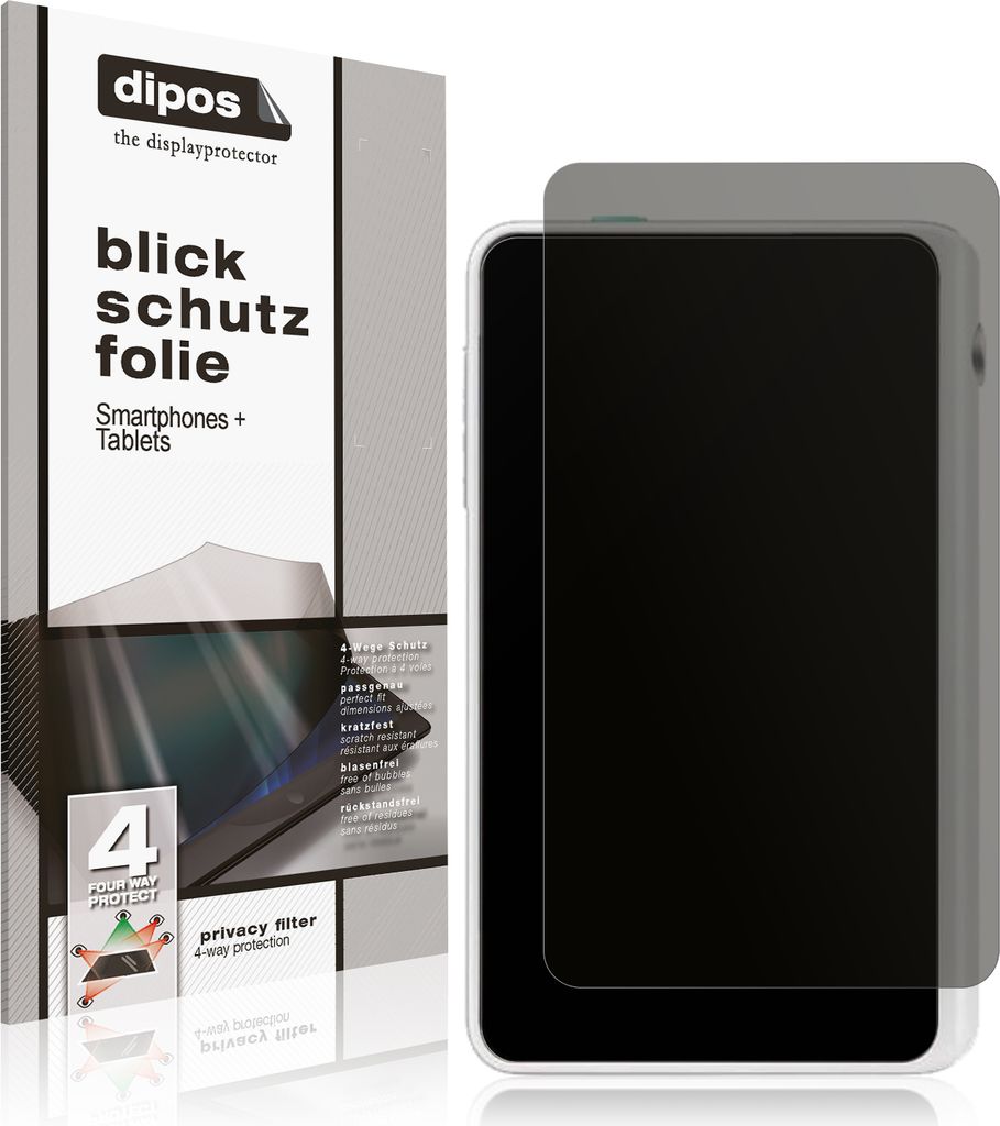 Blickschutzfolie für Timekettle Fluentalk 1 mini matt Schutzfolie Folie Display Schutz dipos