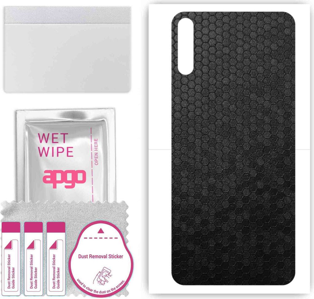 apgo Rückseite Schutzfolie, Skin, kompatibel mit Huawei Enjoy 20e Pro, Hinten Displayschutzfolie aus Vinylfolie, kratzfest, einfache Montage - Sch...