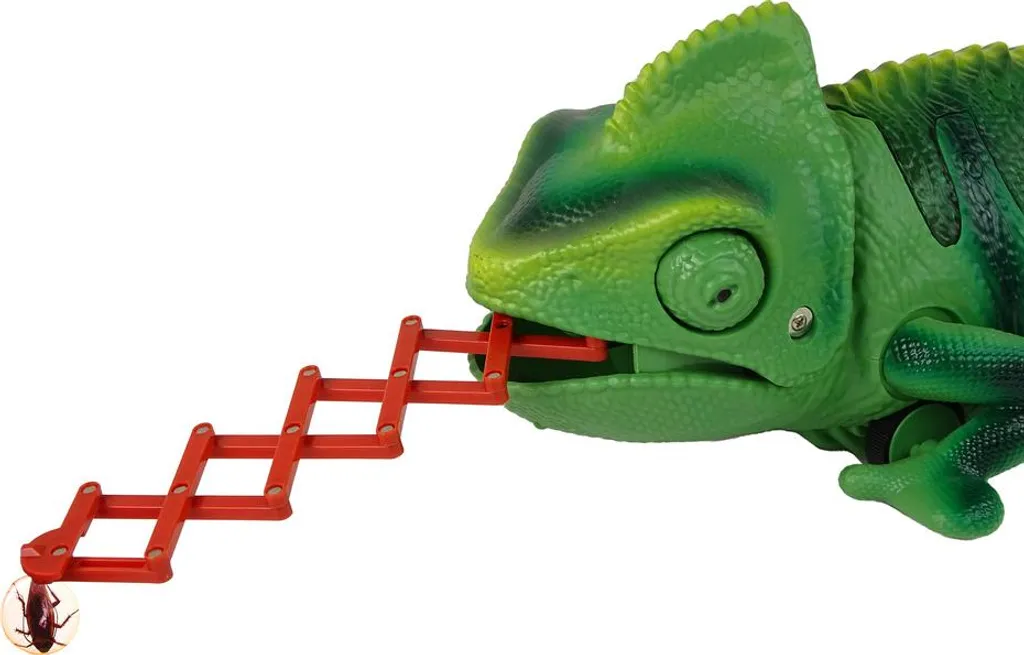 Caméléon télécommandé vert 28cm - Jouet interactif RC avec langue extensible - 5