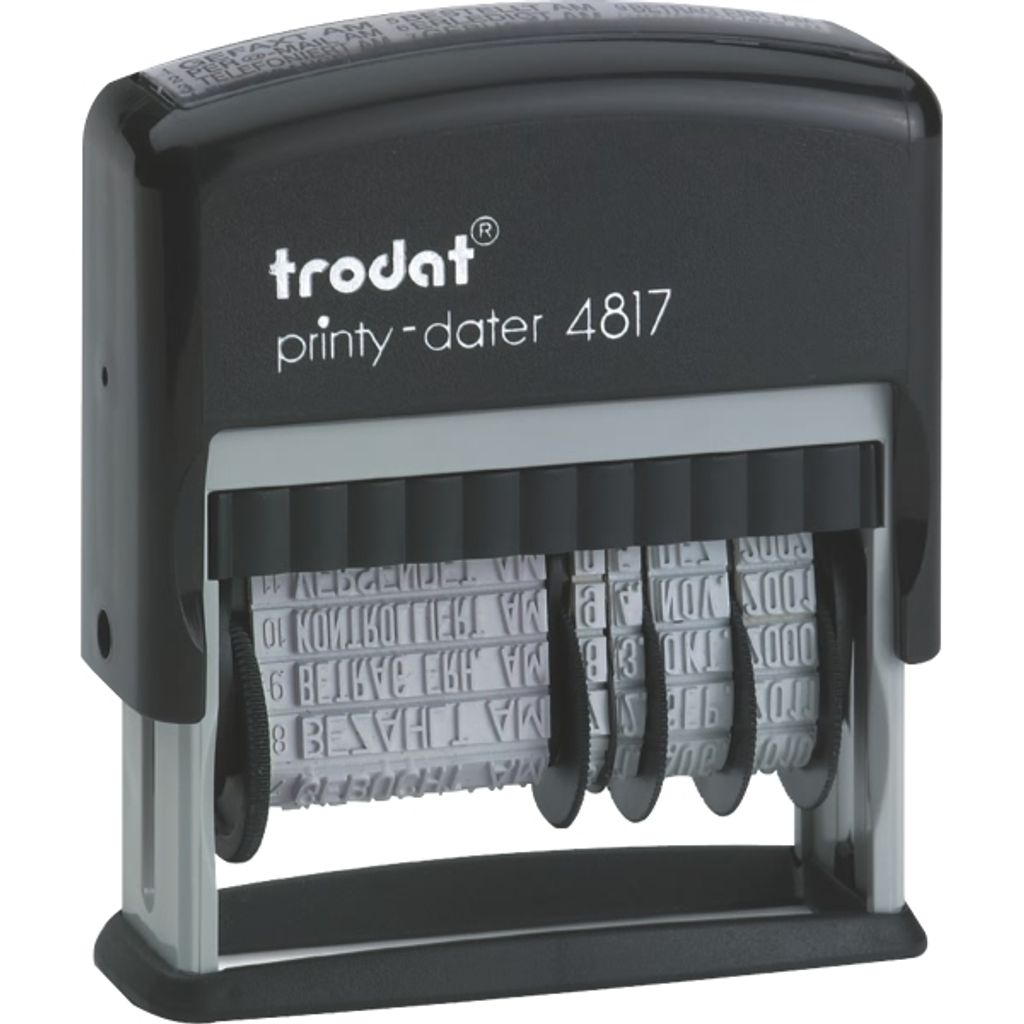trodat Wortbandstempel Printy Dater 4817 mit Datum schwarz