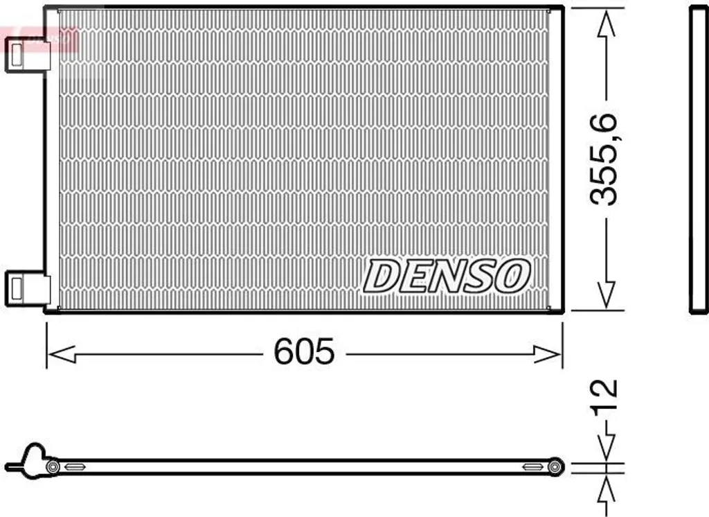 Condenseur de climatisation DENSO DCN23041 pour Renault Kangoo KW FW
