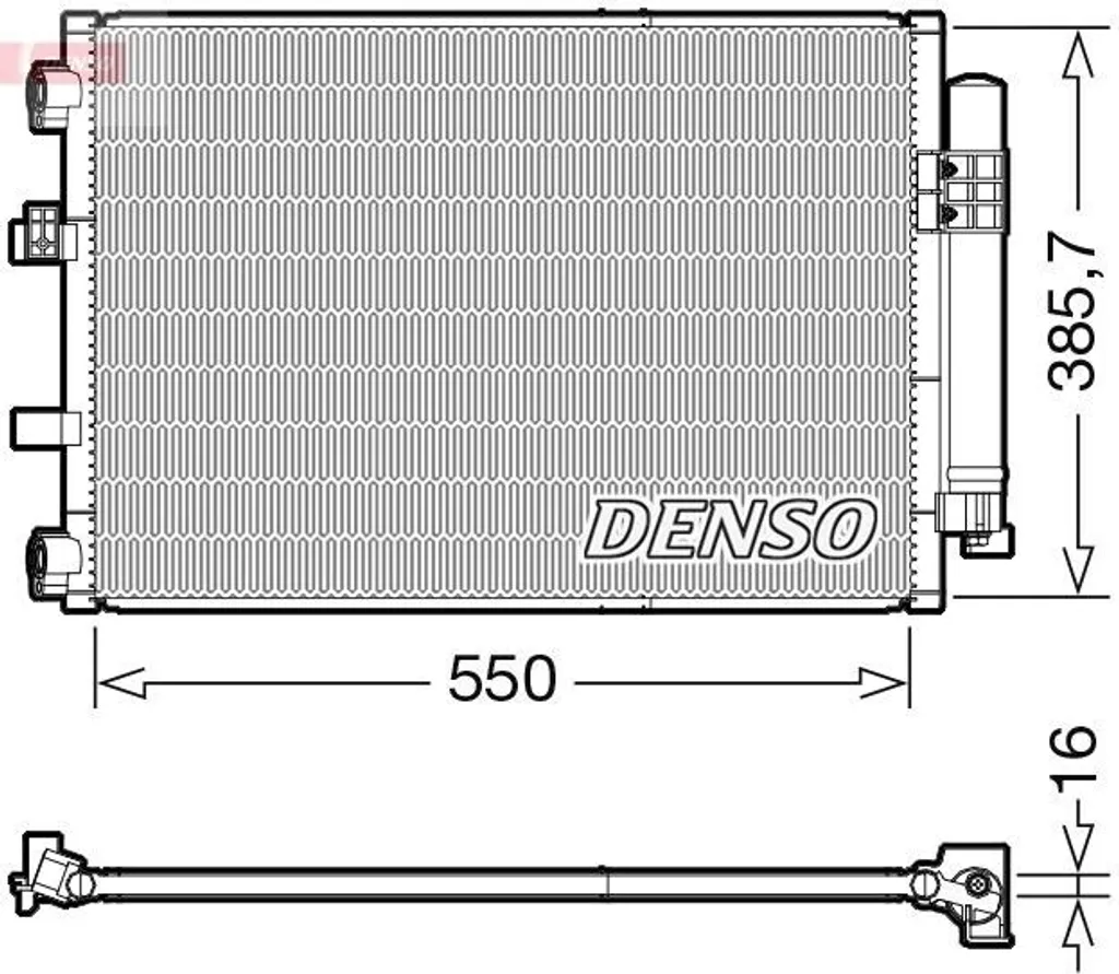 Condenseur de Clim DENSO DCN10043 OE 1703509 pour Focus III et C-Max
