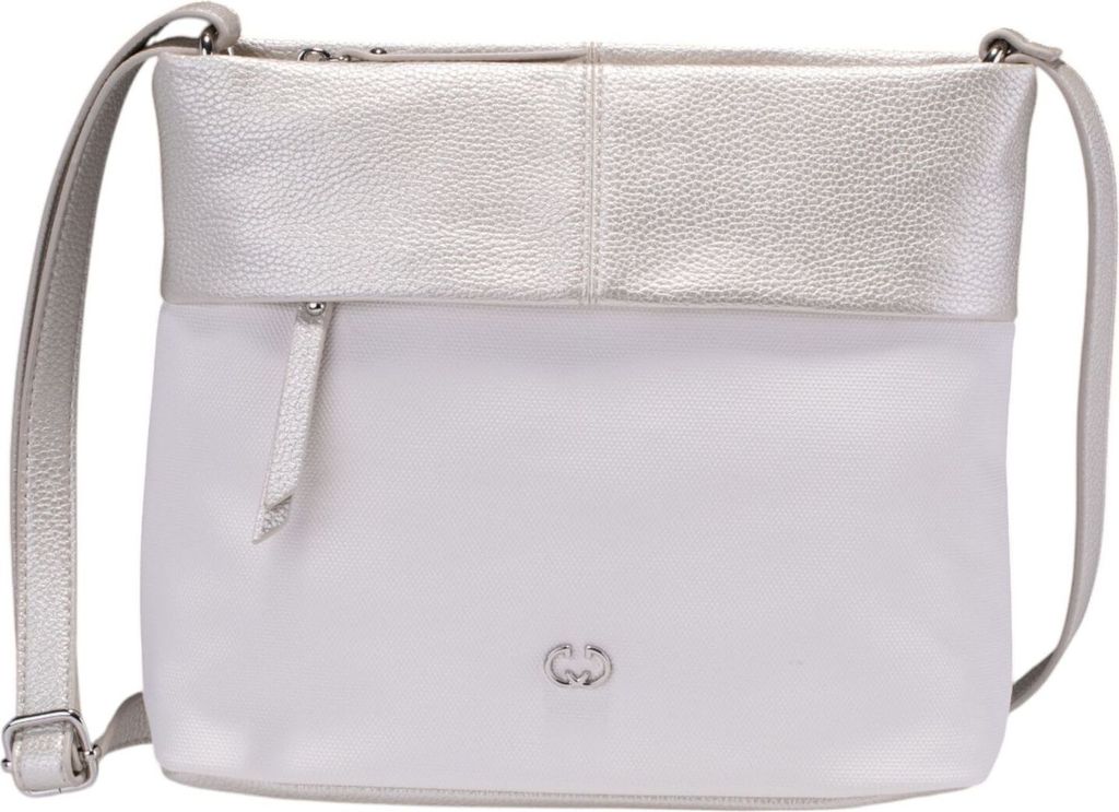 GERRY WEBER Schultertasche Umhängetasche Keep In Mind Shoulder Bag MHZ Metallic Cold weiß
