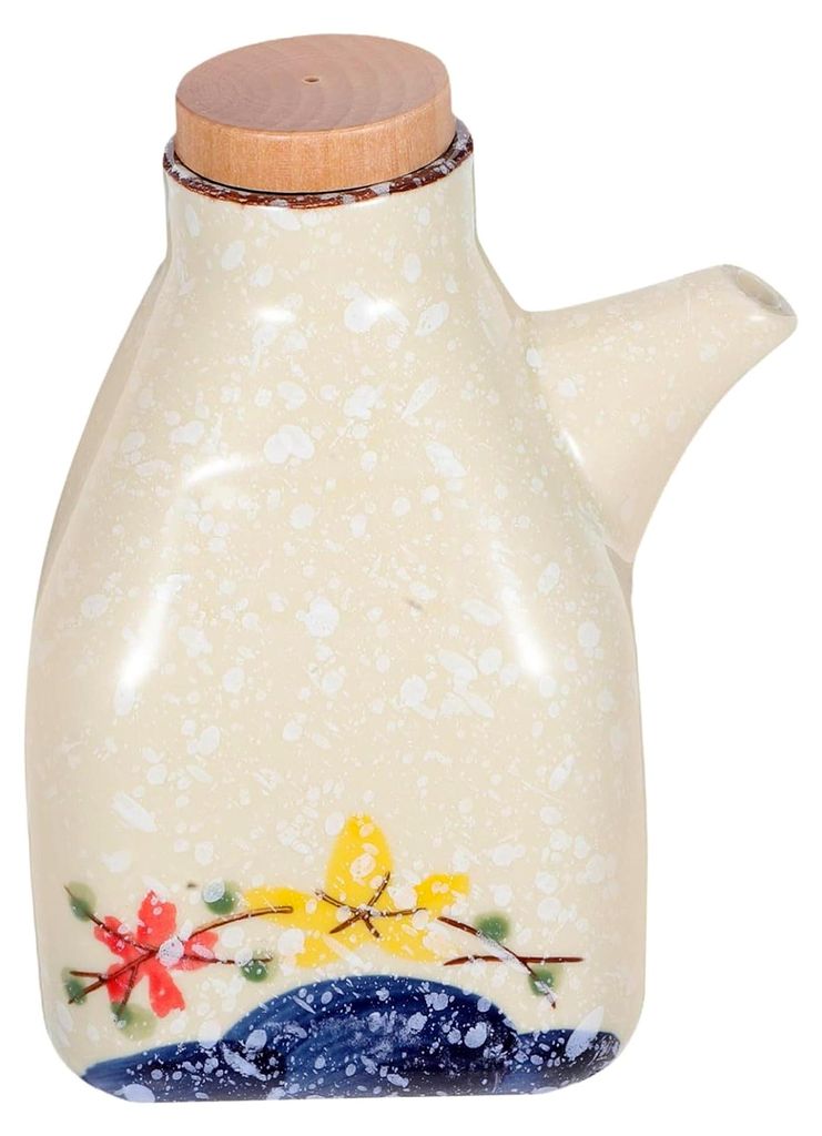 Keramik Ölflasche Essigspender Shoyu Spender Gewürzflasche Auslaufsicher Soßenbehälter Küche