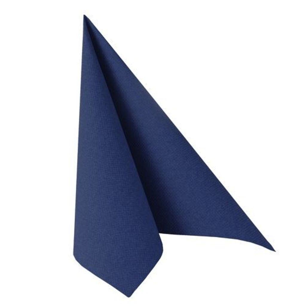 Papstar Servietten "ROYAL Collection" 1/4-Falz 48 x 48 cm dunkelblau 5 x 50 Stück
