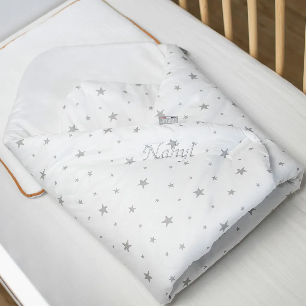 Couverture d'Emmaillotage Stella - Solution Sommeil Bébé Blanc 0-4 Mois - 3