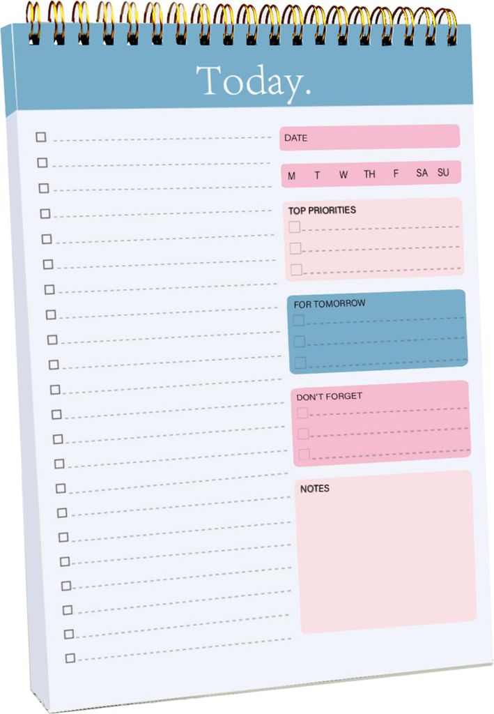 Planer-Notizbuch, exquisite Spirale, einfaches Umblättern, Notizblock, glattes Schreibnotizbuch für das Büro zu Hause, in der Schule