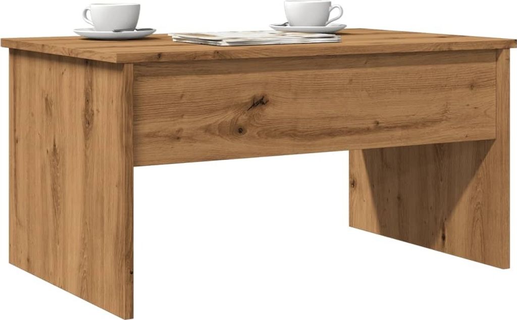 "2026 Promotion" Couchtisch Wohnzimmer - Kaffeetisch - Artisan-Eiche 80x50,5x41,5 cm Holzwerkstoff - Sofatisch CC31738
