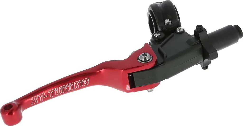 Kit leviers de frein et embrayage moto repliables rouge - 4