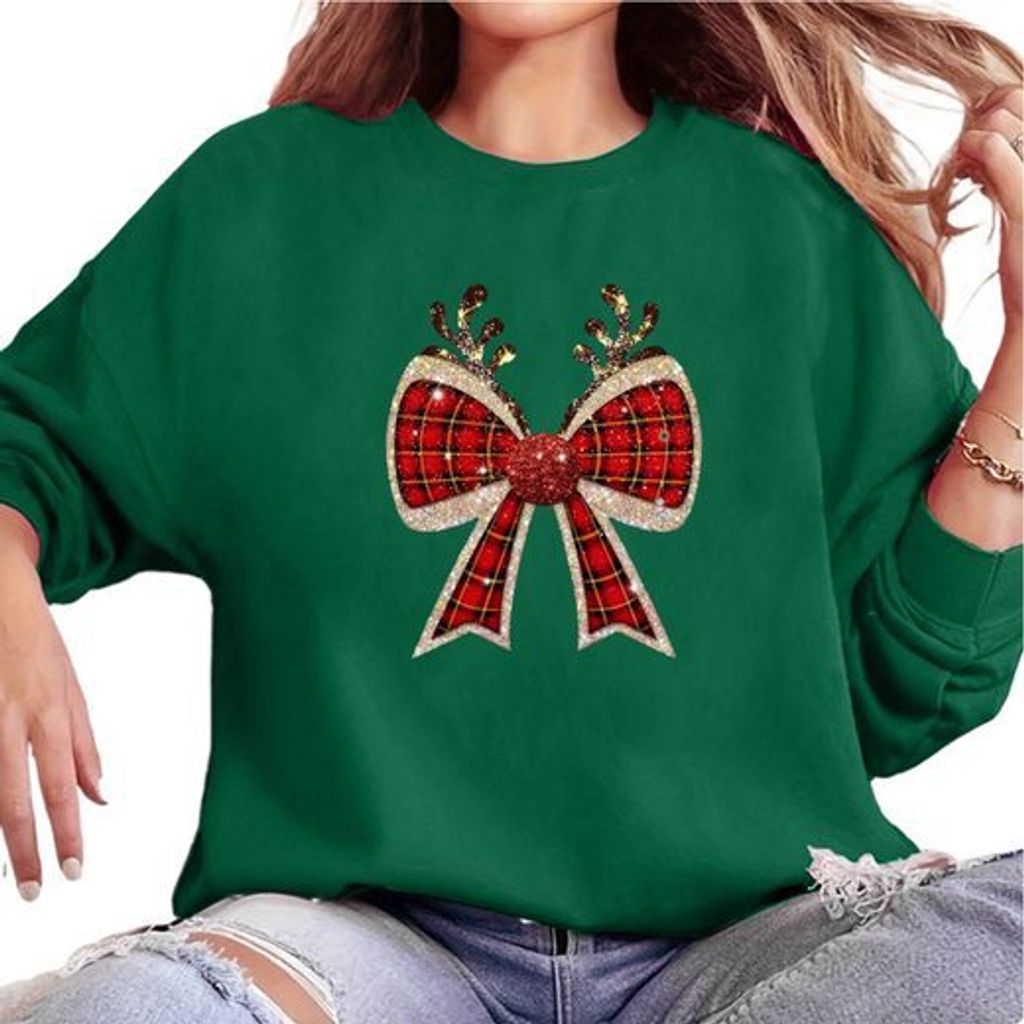 Vánoční svetr Veselé Vánoce mikina Vánoční strom tisk Xmas Obrázek produktu 