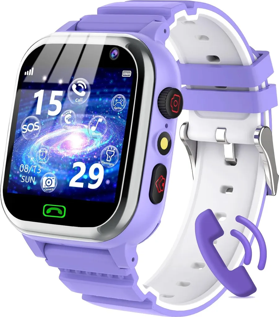 Orologio Intelligente Bambini: Smartwatch 26 Giochi e Telefono SOS Integrato