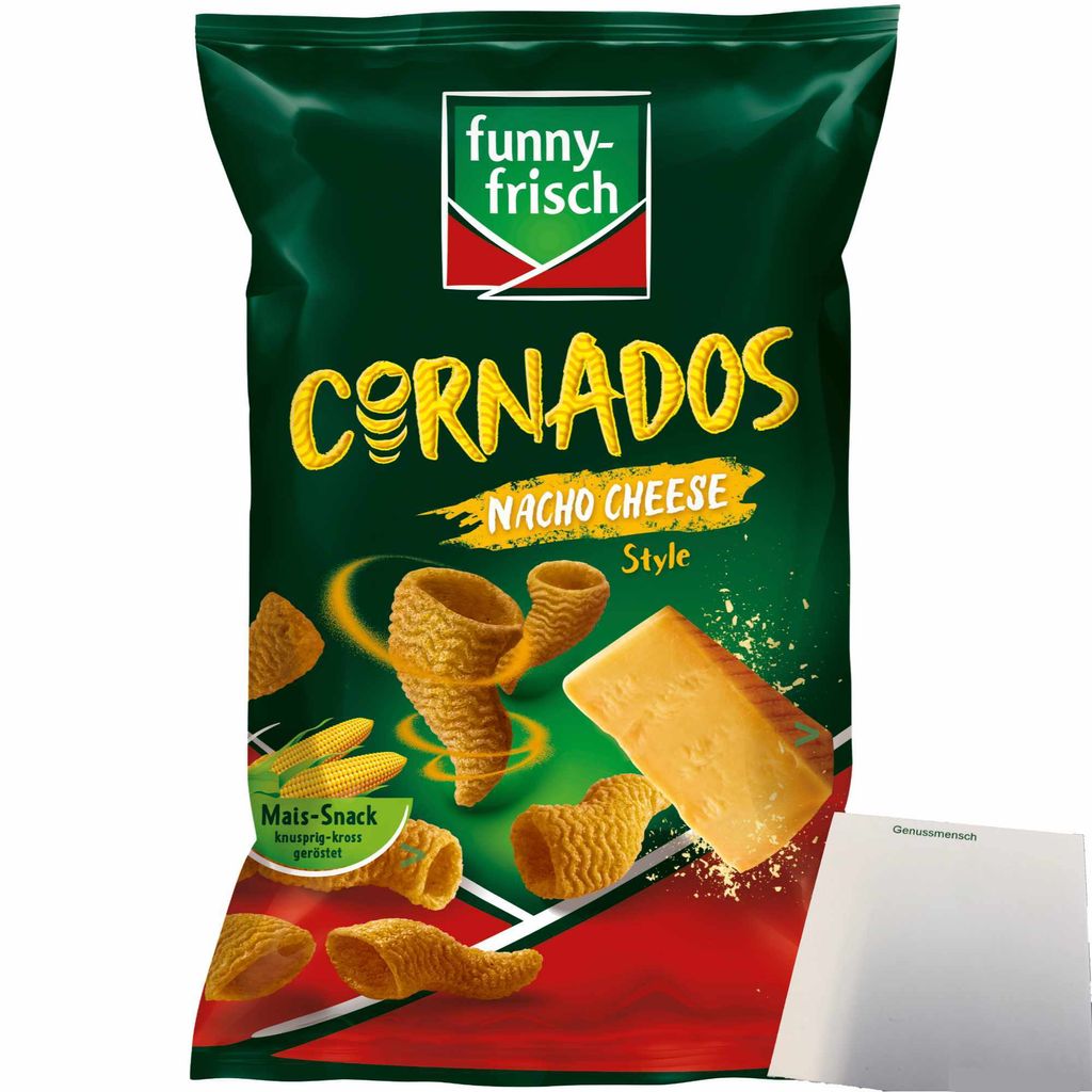 funny-frisch Cornados Nacho Cheese Style (80g Packung) + Produktbild 