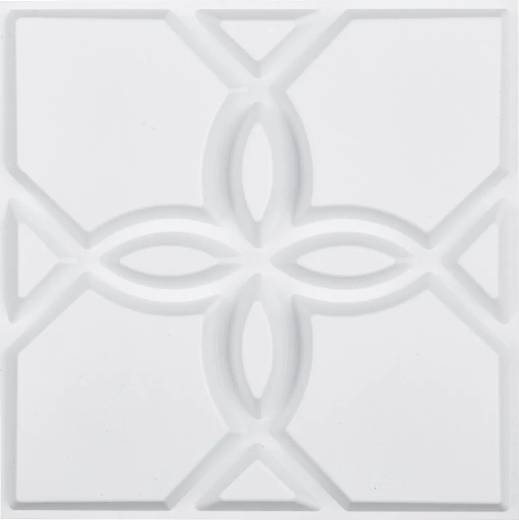 Revêtement mural 3D dalles PVC lot de 33 pièces décoration florale