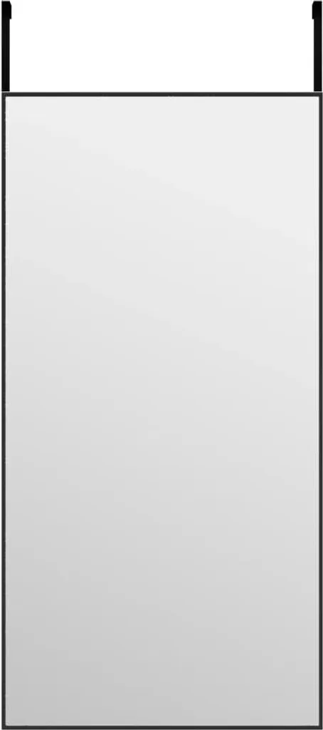 Specchio Minimalista vidaXL 40x80 cm Alluminio Nero - Design Contemporaneo