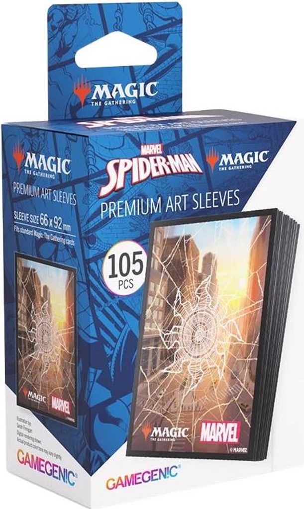 Magic: The Gathering Marvel's Spider-Man Premium Art Sleeves Spider-Man Plains
