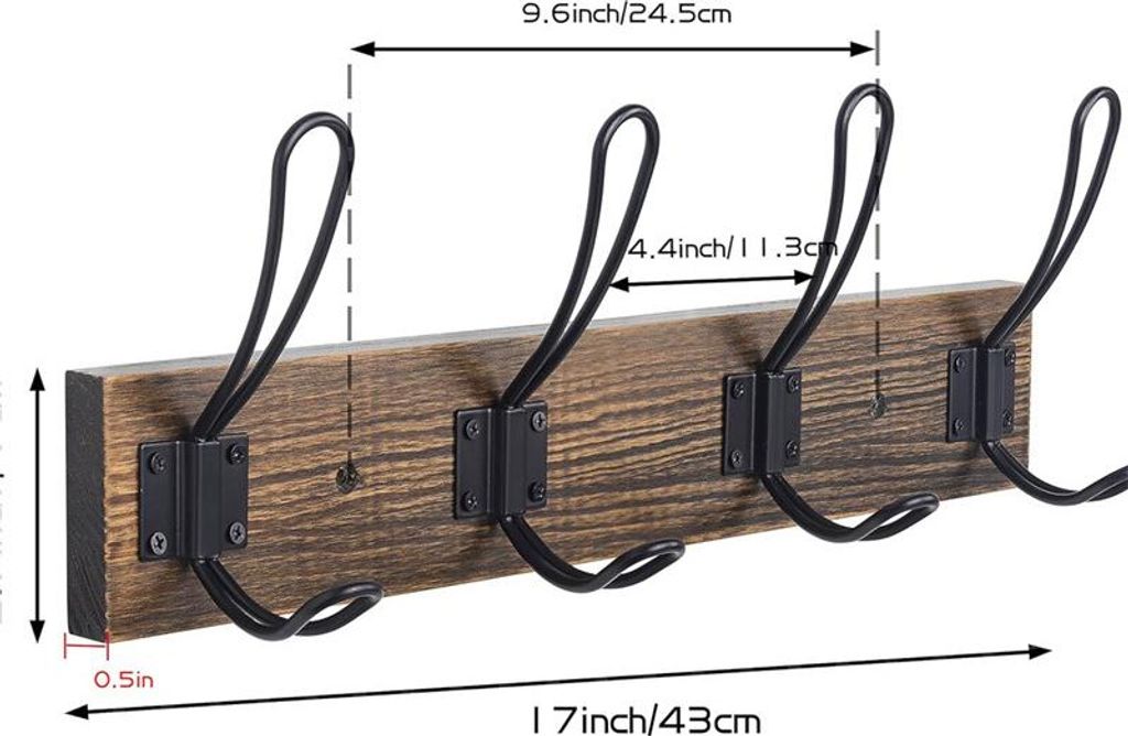 Garderobenständer mit 4 Haken