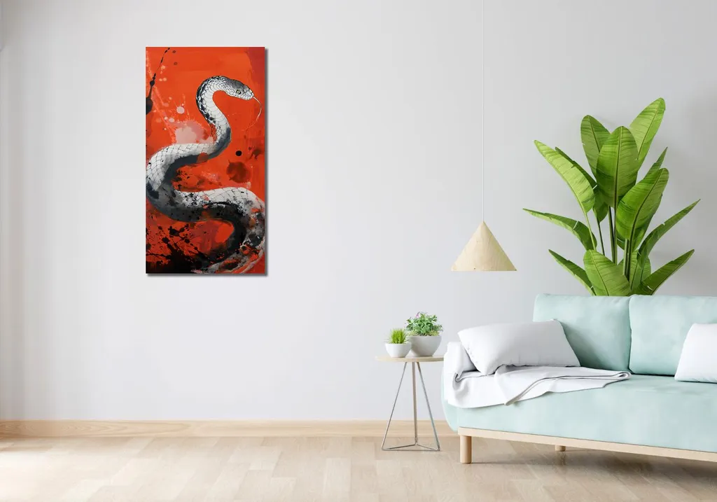 Image 50 x 100 cm Le souffle du dragon - Décoration murale moderne - 2