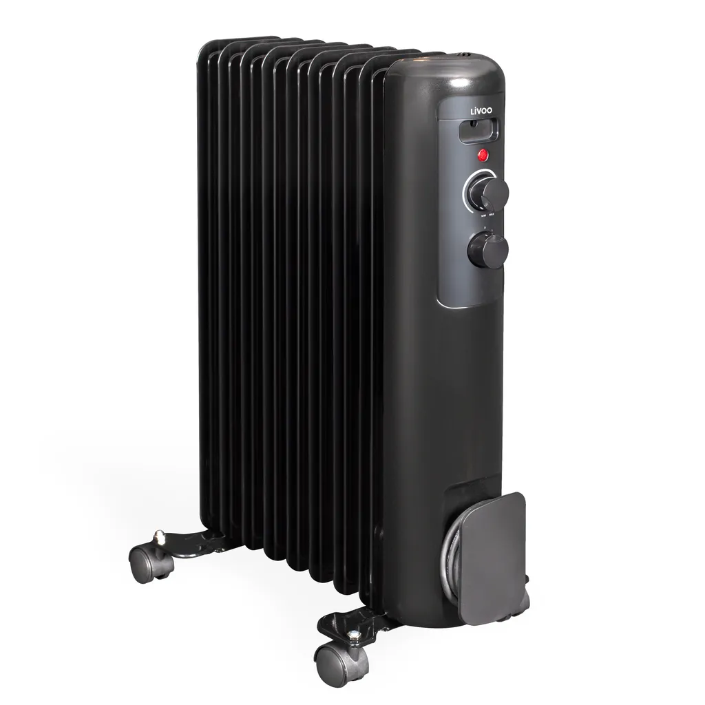 Radiateur bain d'huile 2000W pour chambre et salon - Noir Livoo DOM502