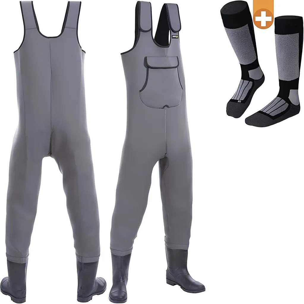Combinaison de pêche étanche et respirante pour wading avec bottes