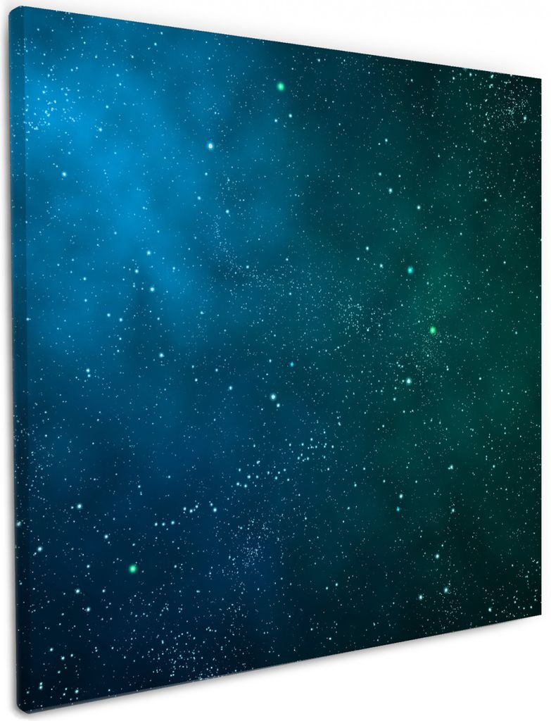 Wallario Premium Leinwandbild Sternenhimmel - Milchstraße Produktbild 