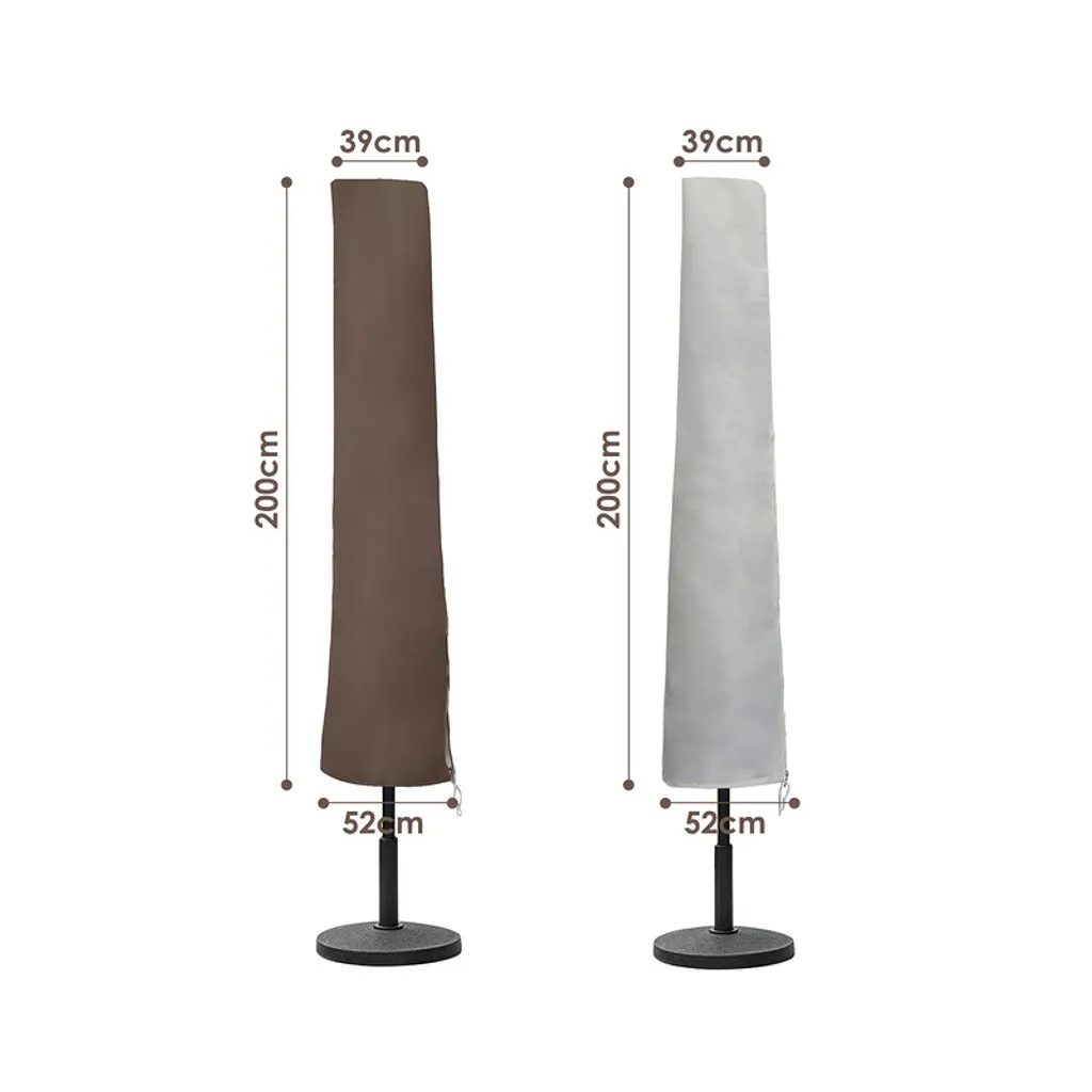 Ombrellone Solare 3.5m Jopassy con Copertura - Pratico e Sicuro - 5