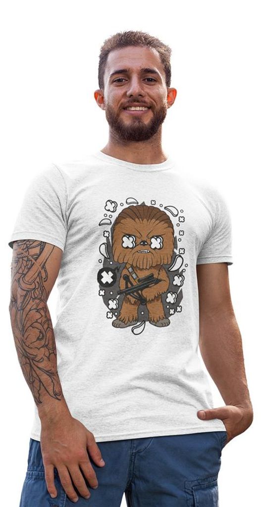 D&B Uni Polo PC00030 Chewbacca Weiß-Größe M