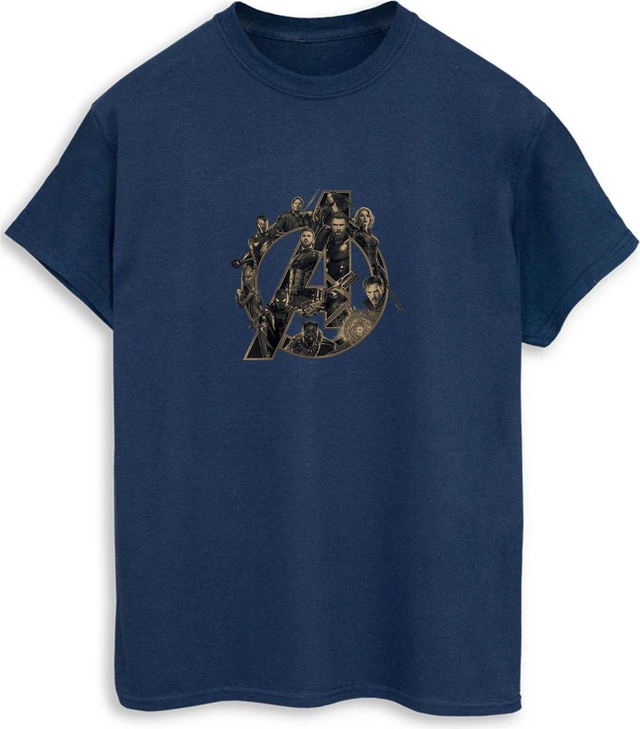 Avengers Infinity War - T-Shirt für Herren BI562 (S) (Marineblau)