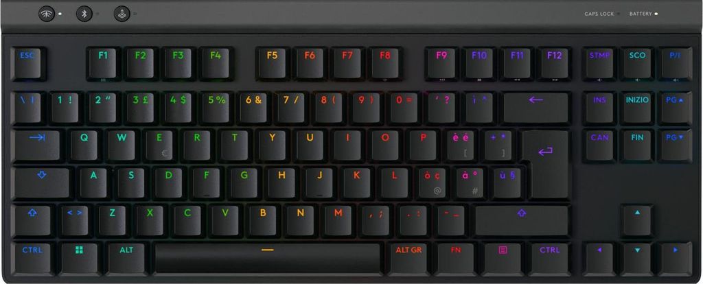 Logitech G G515 LIGHTSPEED TKL - Verkabelt & Kabellos - USB + RF Wireless + Bluetooth - Mechanischer Sw