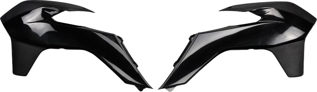 Kühlerverkleidung UFO PLAST 2-teilig Abdeckung Kühler für KTM EXC Sixdays SX EXC-F SX-F Racing 125 - 500 ccm Bj. 2013 - 2016, Farbe:schwarz