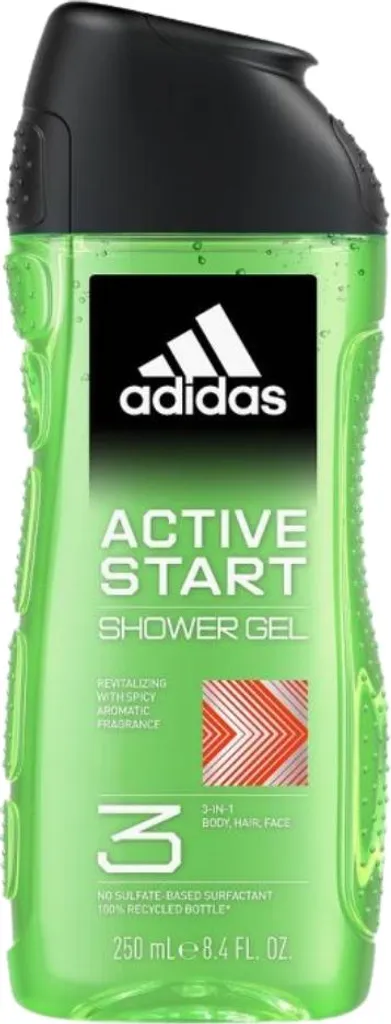 Stock 10x Adidas Gel Doccia Active Start 250ml - Prezzo Ingrosso - 2