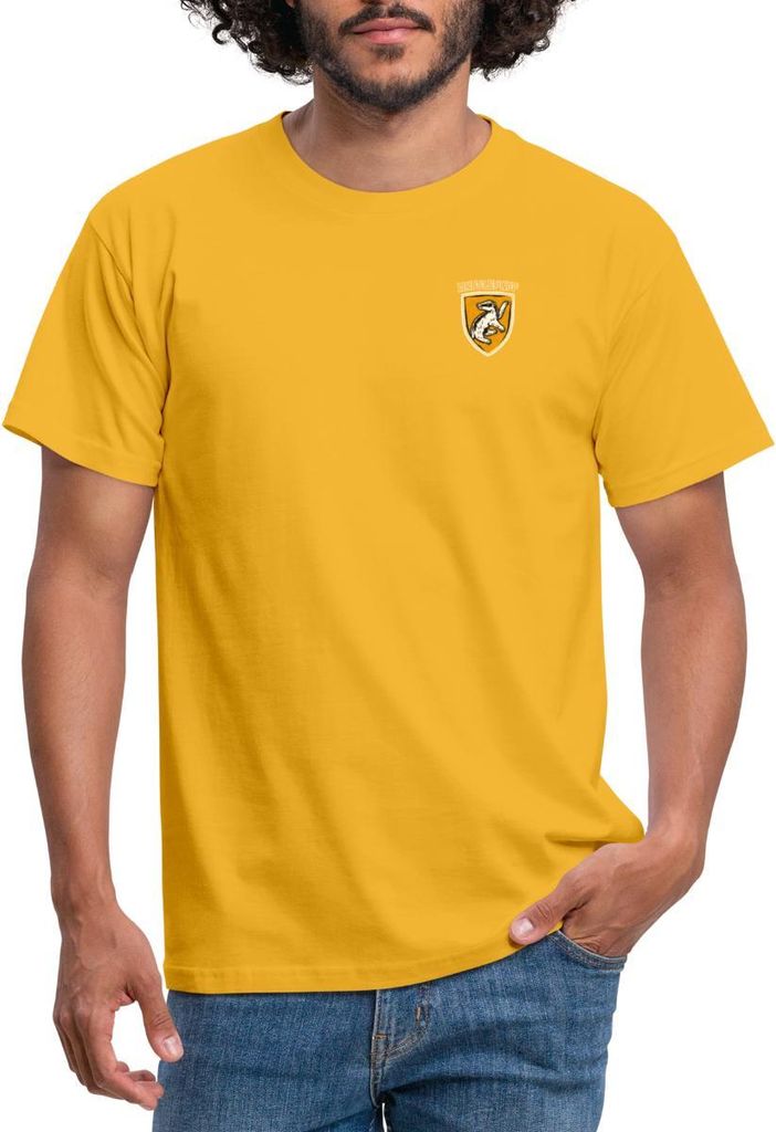 Spreadshirt Harry Potter Hufflepuff Kleines Logo Männer T-Shirt, XXL, Gelb