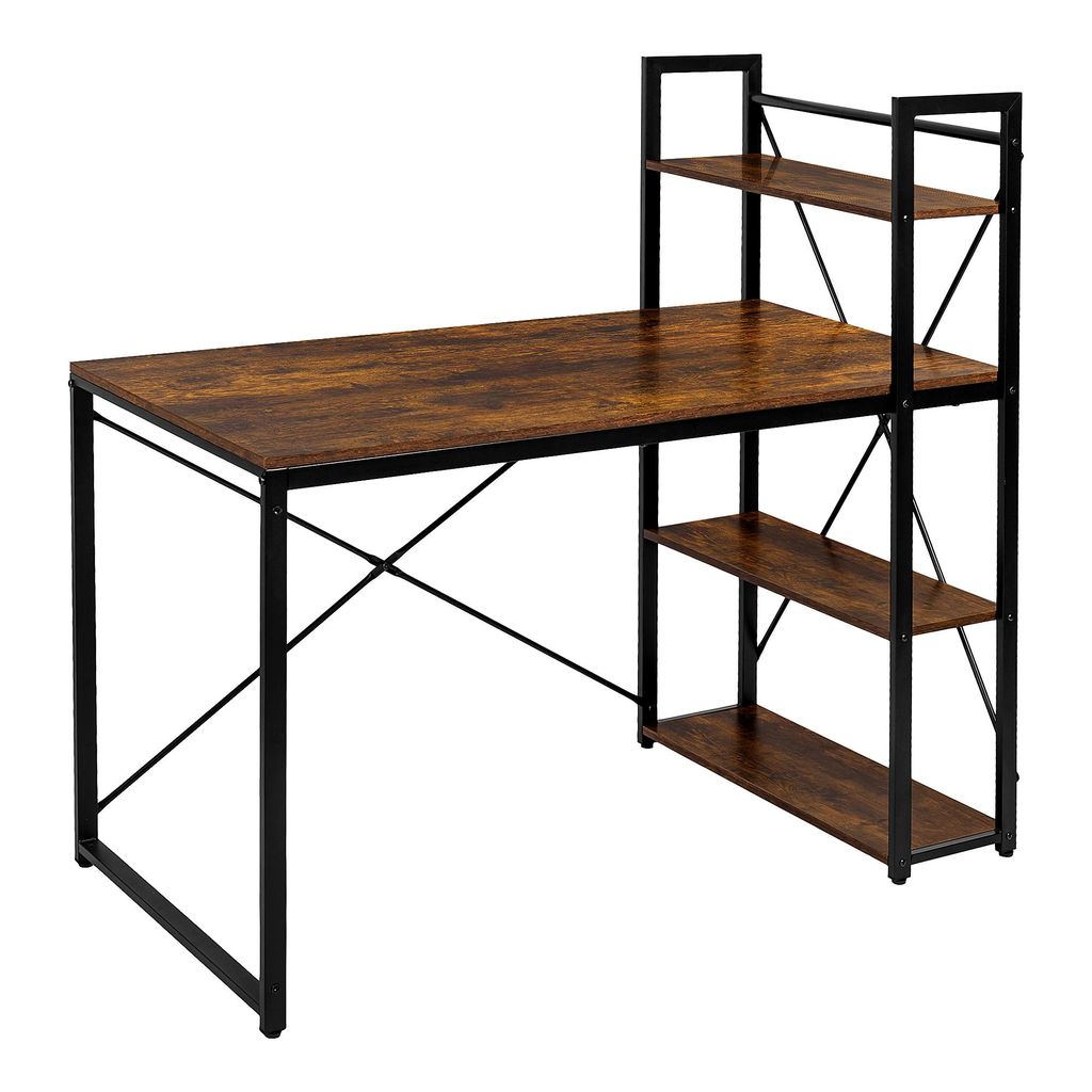 xDays Schreibtisch 120x60 cm mit Regal – Computertisch im Produktbild 