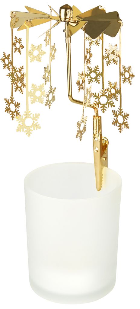 BRUBAKER Teelichtkarussell Weihnachten - Windlicht Produktbild 