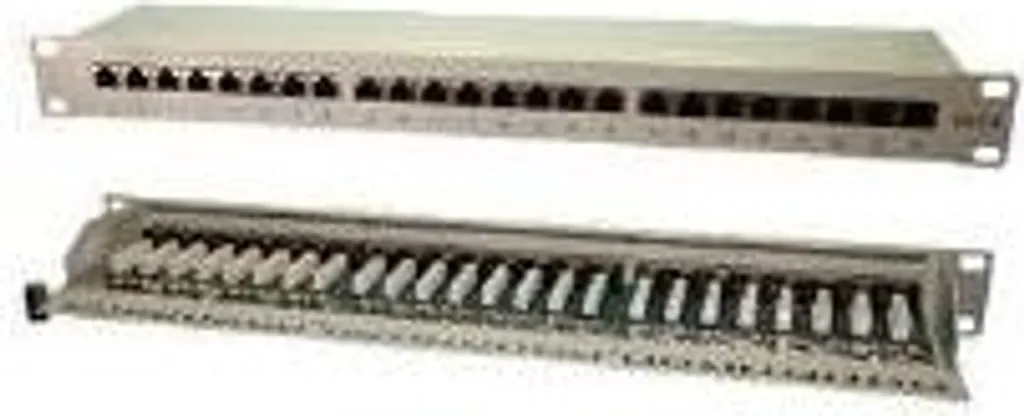 Panneau de Brassage 19" LogiLink Cat.6 Blindé 24 Ports Haute Densité