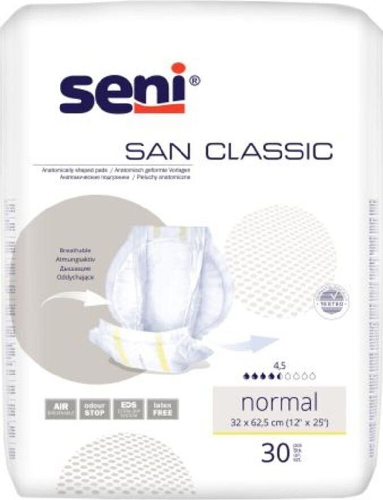 Inkontinenzvorlage Seni San Classic Normal (1 Karton: 4 x Produktbild 