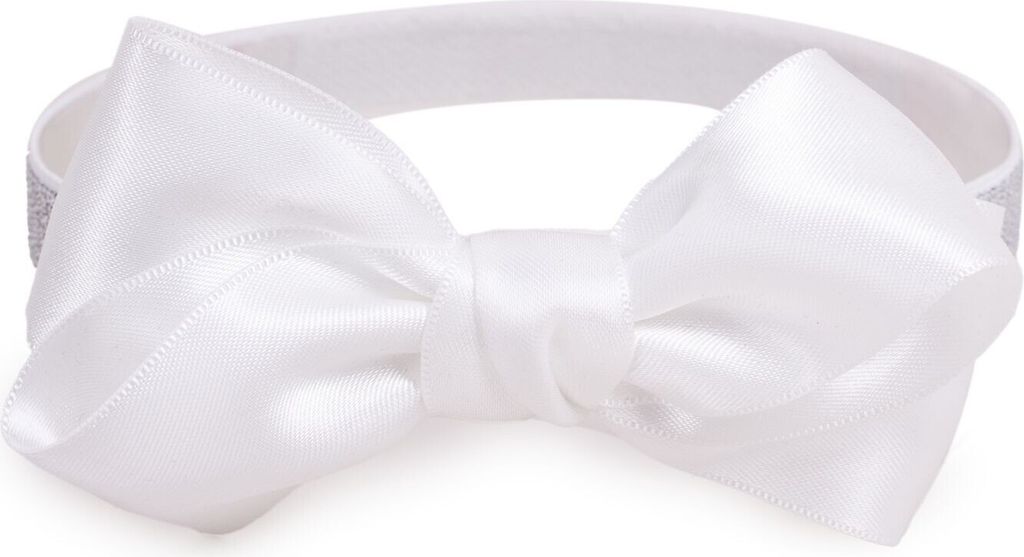 Mädchen-Stirnband mit Schleife weißa 38-44 YOCLUB