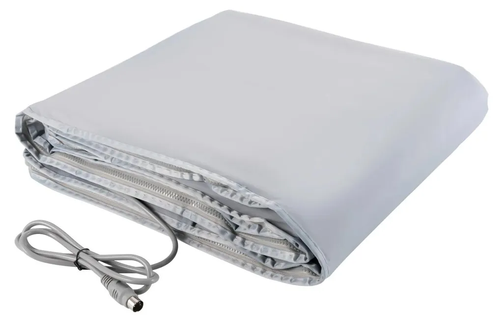 Couverture chauffante infrarouge 650W grise avec contrôle à distance 220V