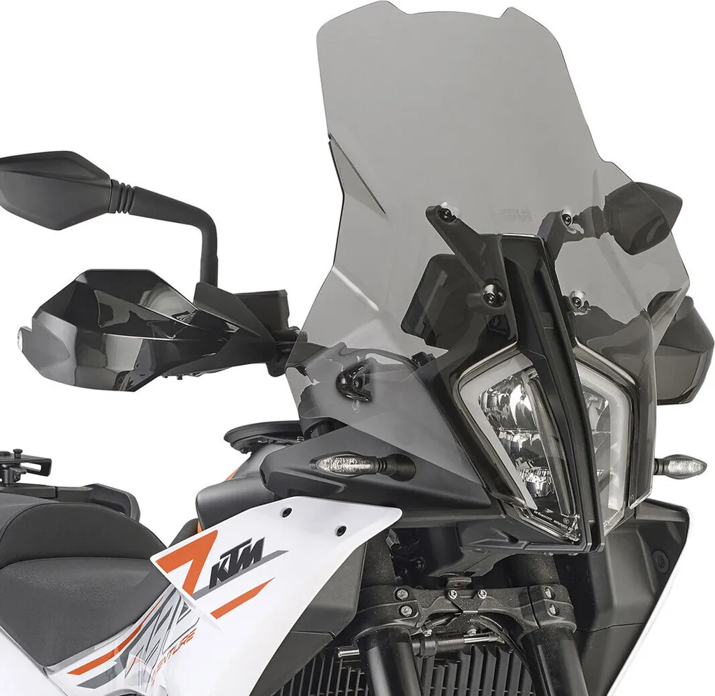 Pare-brise haut GIVI en verre fumé compatible avec l'original