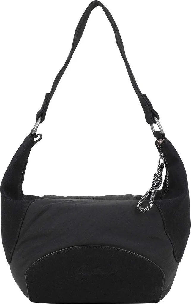Sac épaule noir Gimmy Sky Mix Anthra Black en cuir synthétique souple