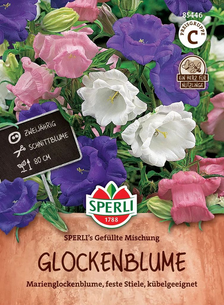 SPERLI Glockenblumensamen Gefüllte Campanula medium 100 Produktbild 