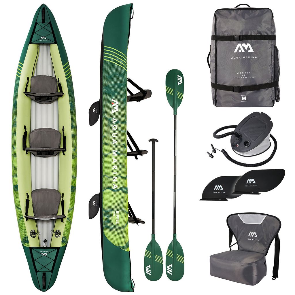 Aqua Marina RIPPLE 370cm Kayak Set 3 Personen aufblasbar Produktbild 