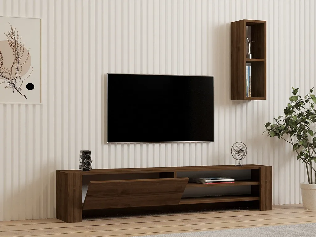 Skye Decor Mobile TV Naz-Naz PUQ 160cm Noce - Arredo Soggiorno Slim