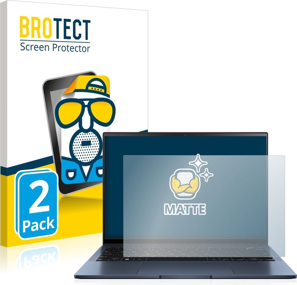 2x BROTECT Schutzfolie für ASUS ZenBook S13 OLED Displayschutz Displayschutzfolie Folie Matt Entspiegelungsfolie