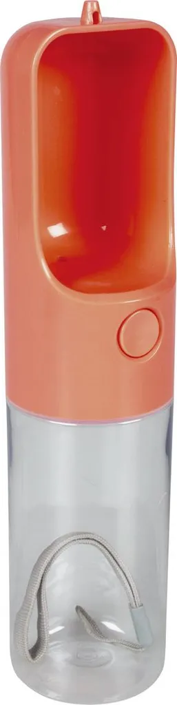 Duvo+ Gourde pour Chien Rose 500ml - Distributeur d'Eau Voyage 28,5 cm