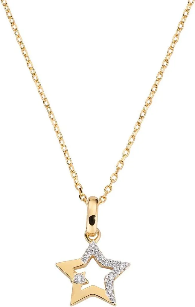 Collier Amen Argent 925 avec Pendentif Croix et Zirconiums CLSTSTGBZ