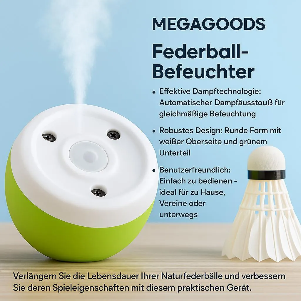Humidificateur de badminton réutilisable et compact pour clubs FR - 2