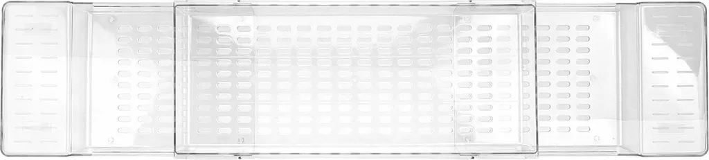 Tablette de baignoire transparente en PET extensible, réglable 52-80cm